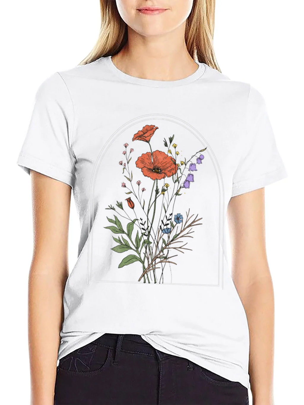 Floral Arch Graphic Tee - Stylish Comfort product image 7