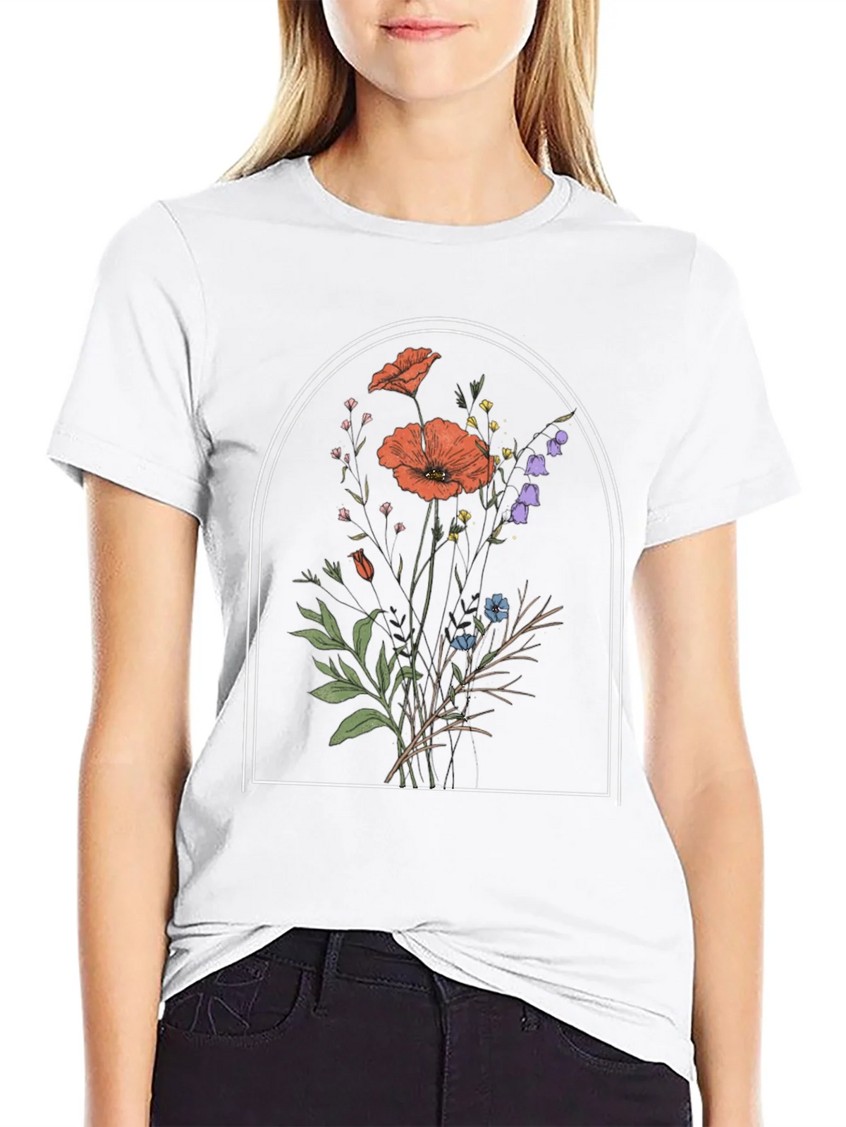 Floral Arch Graphic Tee - Stylish Comfort product image 7