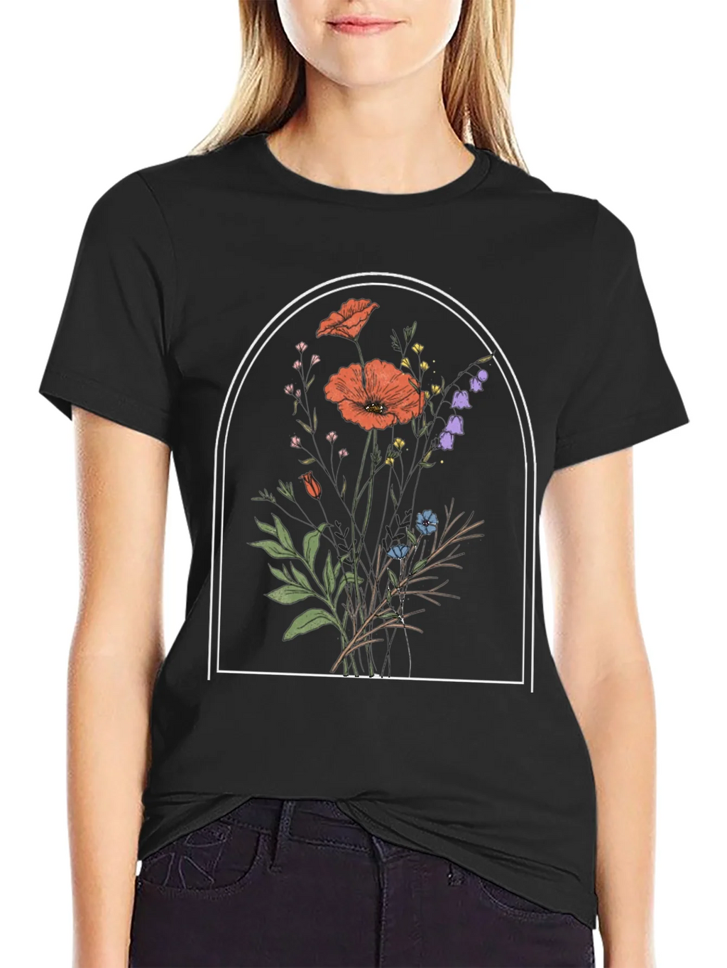 Floral Arch Graphic Tee - Stylish Comfort product image 2