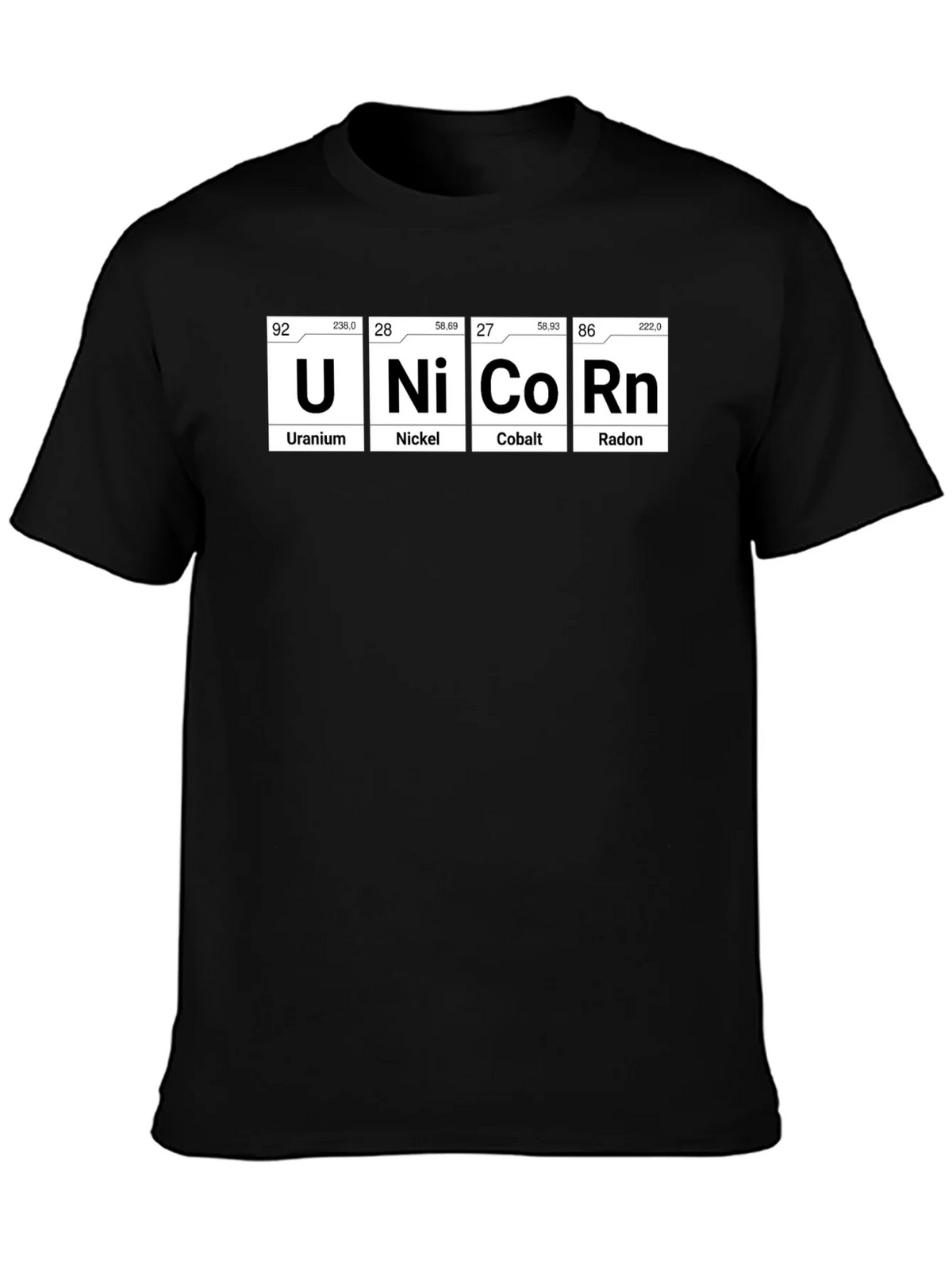 Unicorn T-Shirt - Chemistry Pun - Mens Black Tee product image 3