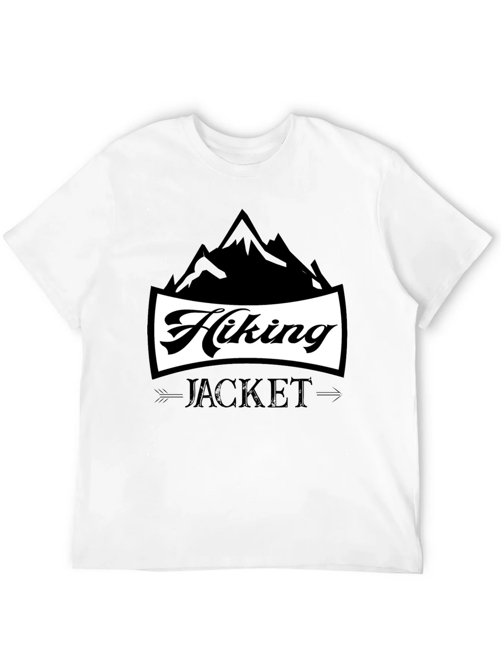 Hiking Jacket Graphic T-Shirt | Black Casual Tee product image 11