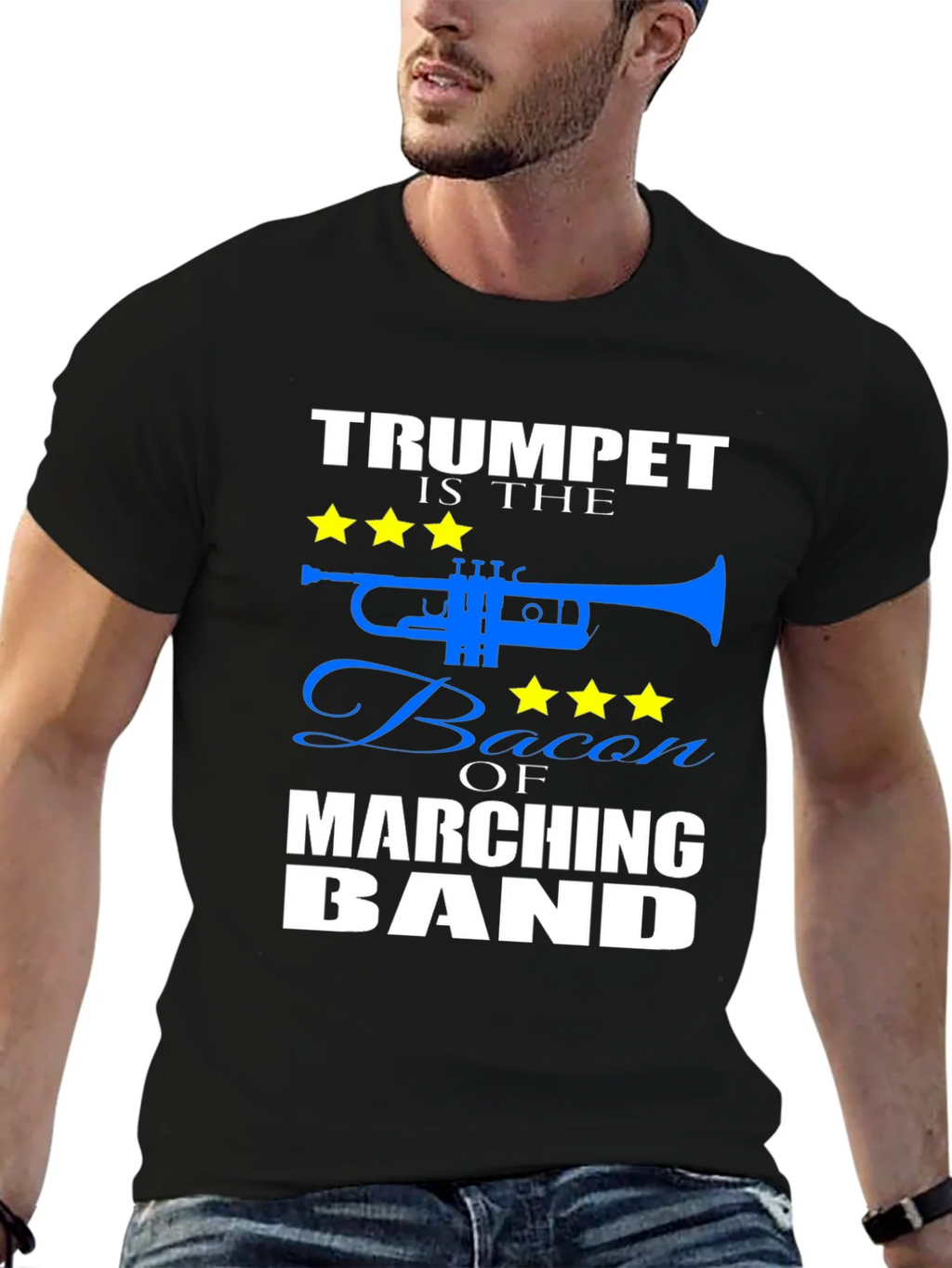 Trumpet Bacon of Marching Band T-Shirt product image 5
