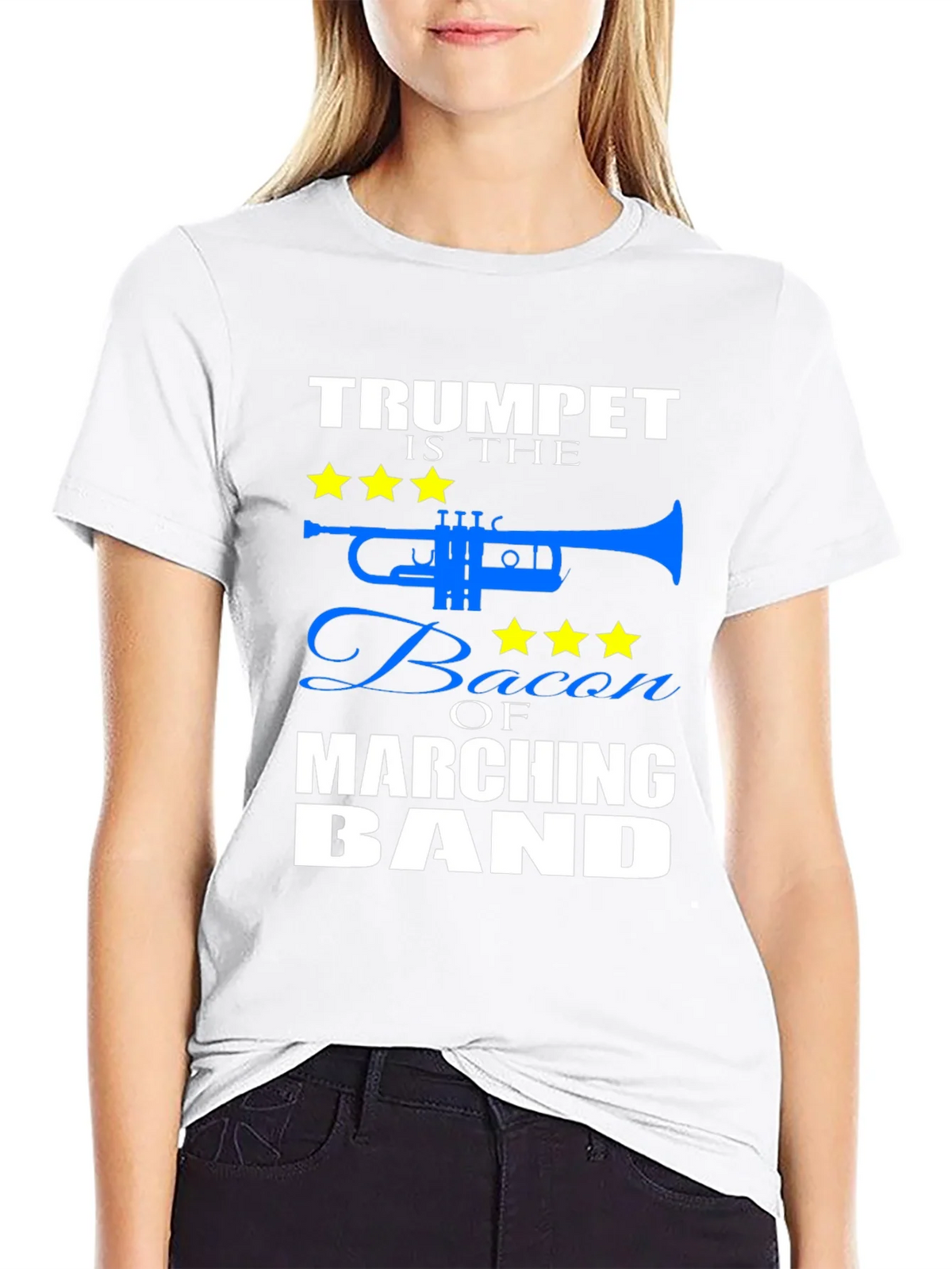 Trumpet Bacon of Marching Band T-Shirt product image 6