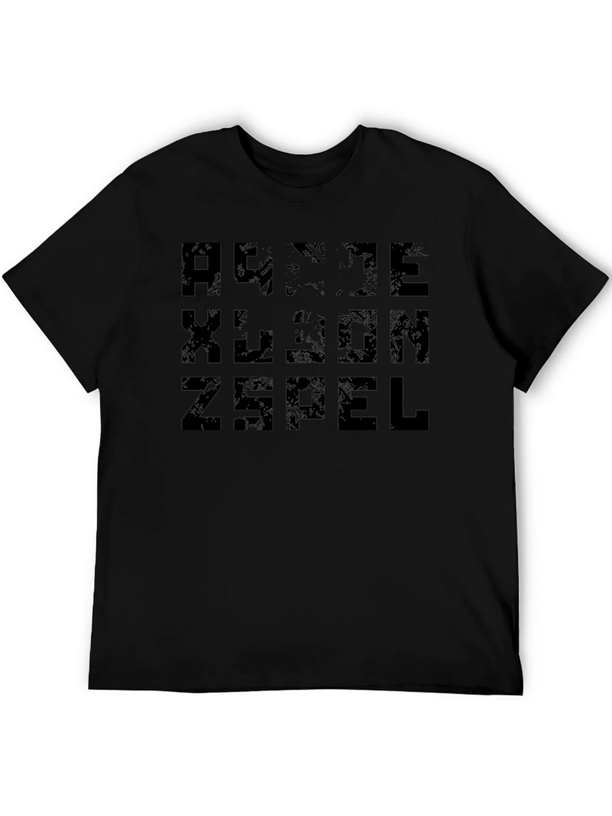 Abstract Geometric Black T-Shirt product image 2