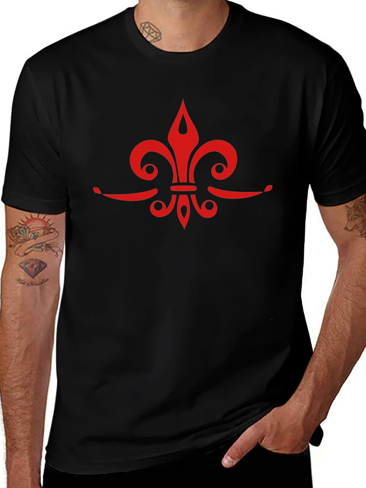 Fleur-de-Lis Graphic Tee - Casual Comfort product image 1
