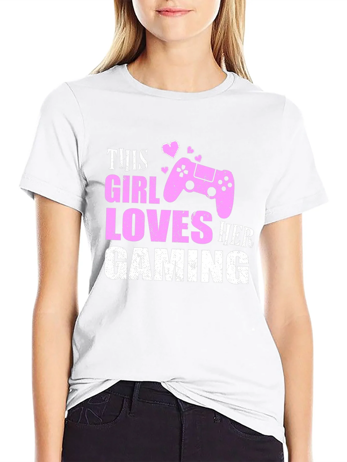 Gaming Girl T-Shirt - Black product image 8
