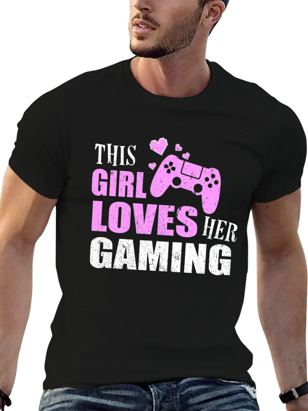Gaming Girl T-Shirt - Black product image 6