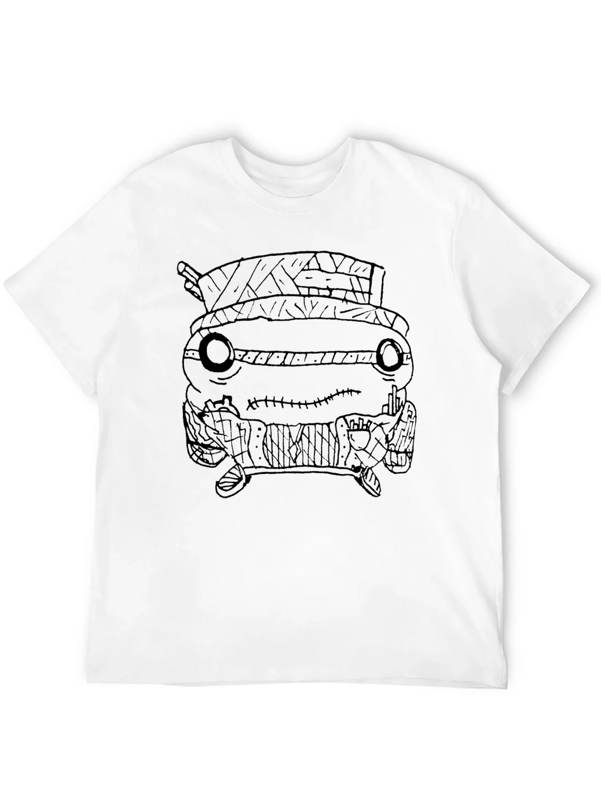 Unique Black T-Shirt with Graphic Print Design product image 10