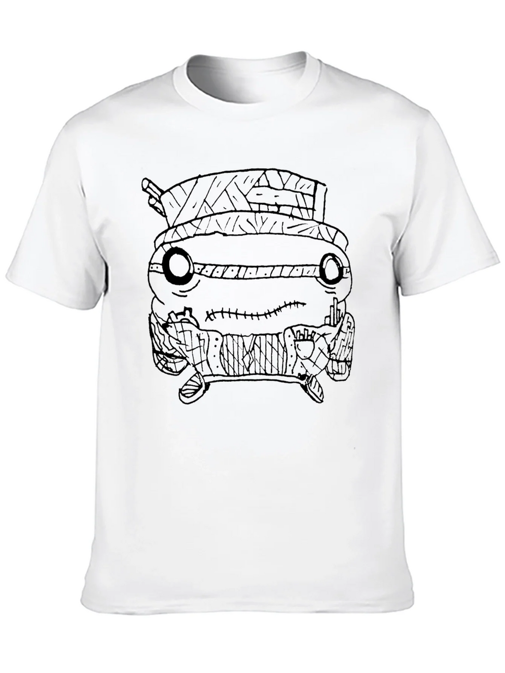 Unique Black T-Shirt with Graphic Print Design product image 8