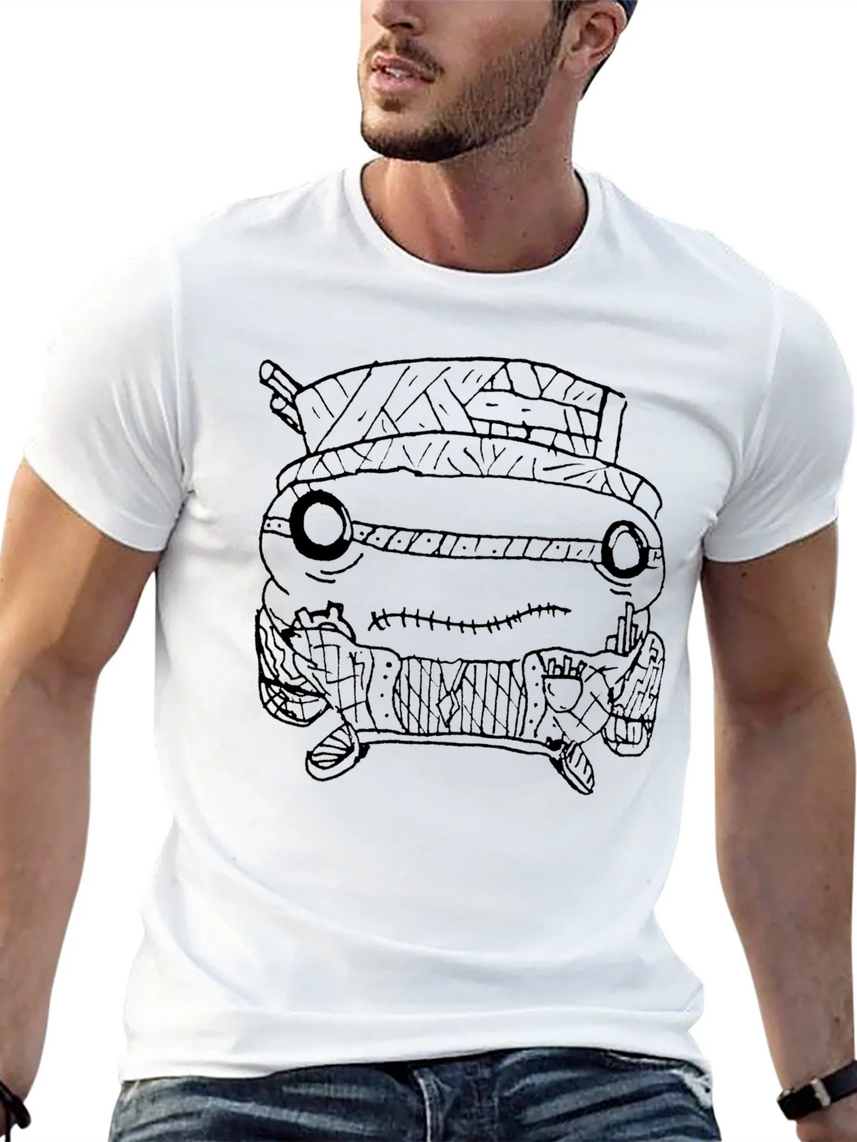 Unique Black T-Shirt with Graphic Print Design product image 11