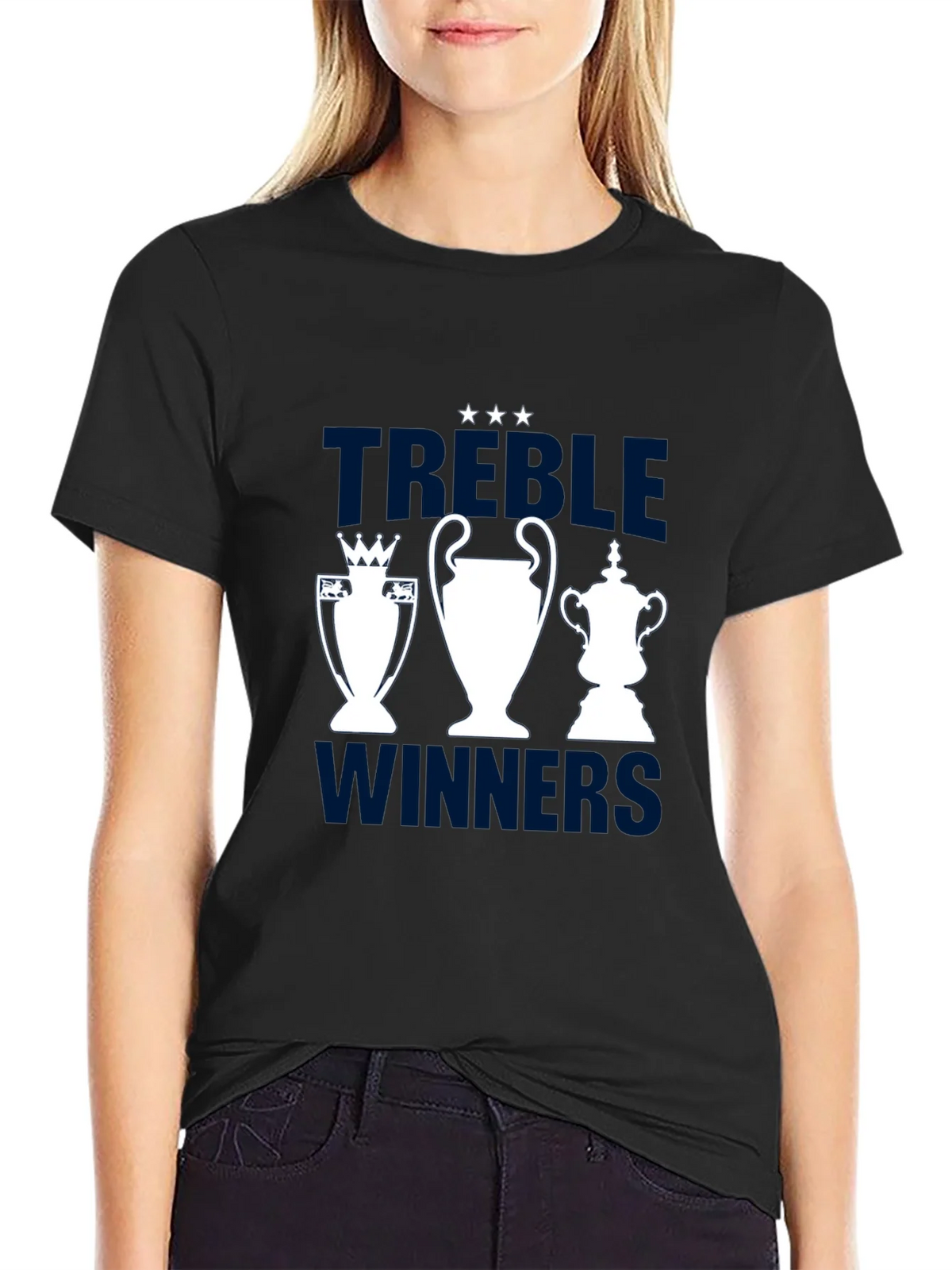 Treble Winners Graphic T-Shirt - Soccer Fan Tee product image 1