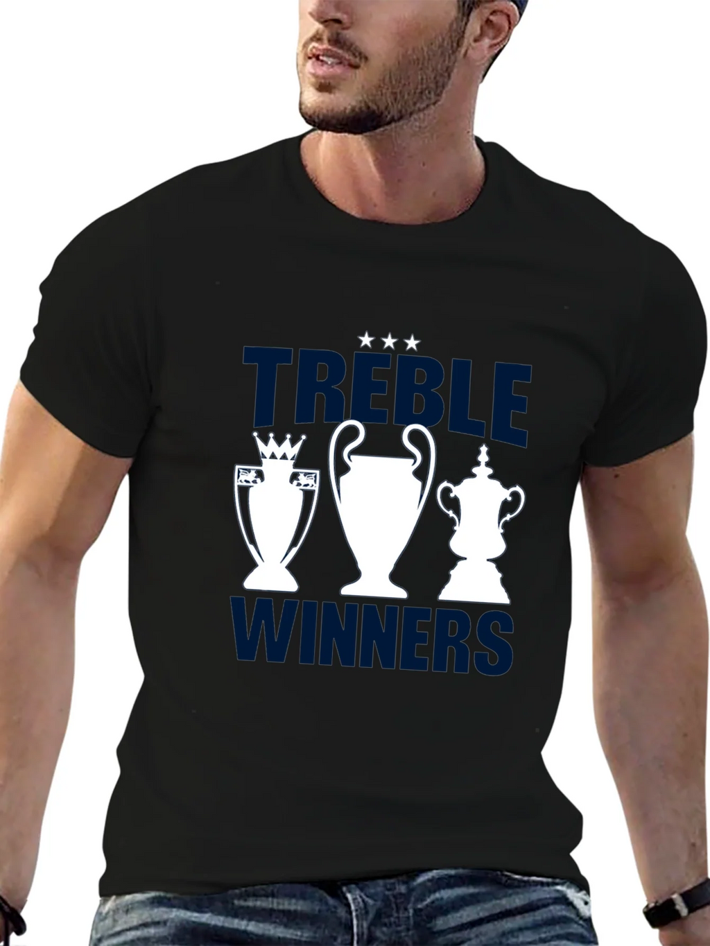 Treble Winners Graphic T-Shirt - Soccer Fan Tee product image 3
