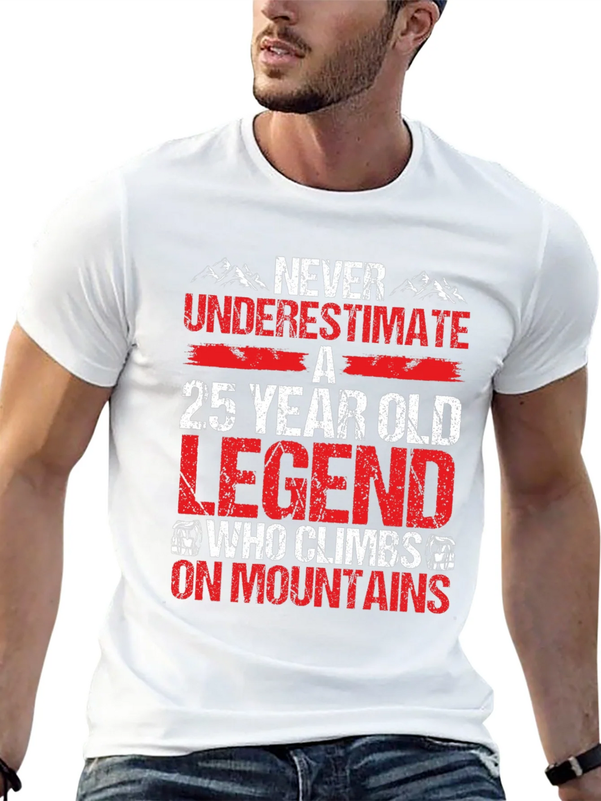 25 Year Old Legend Mountain Climber T-Shirt product image 12