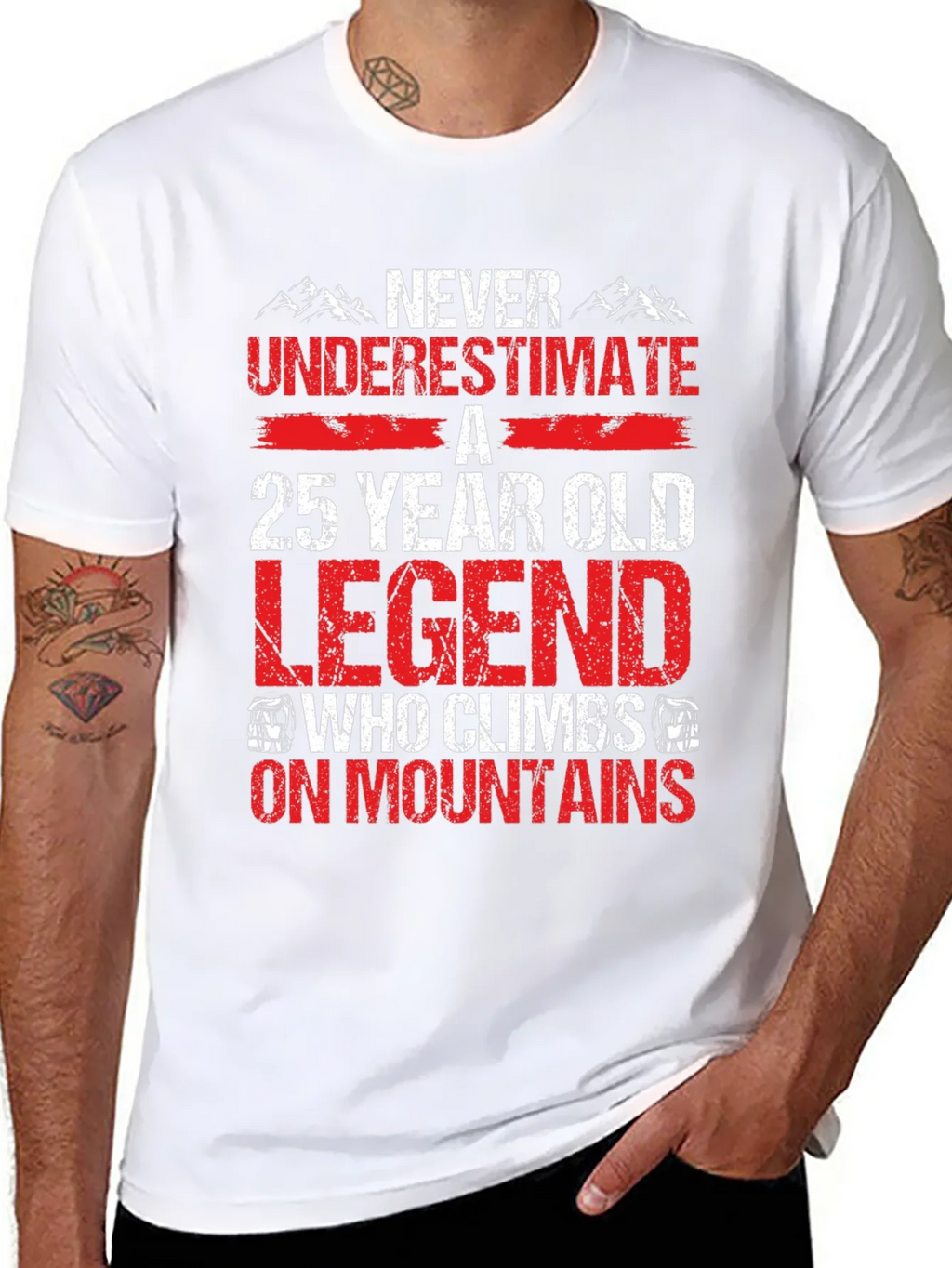 25 Year Old Legend Mountain Climber T-Shirt product image 7