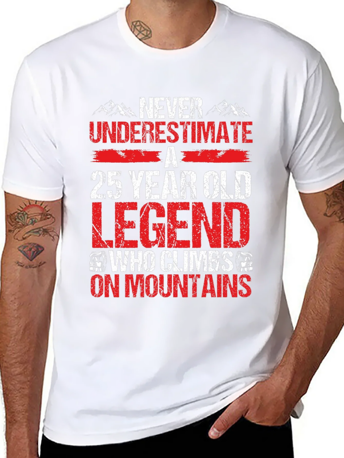 25 Year Old Legend Mountain Climber T-Shirt product image 7