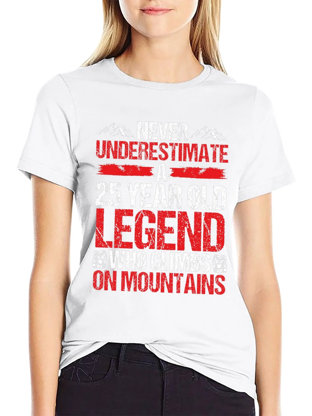 25 Year Old Legend Mountain Climber T-Shirt product image 8