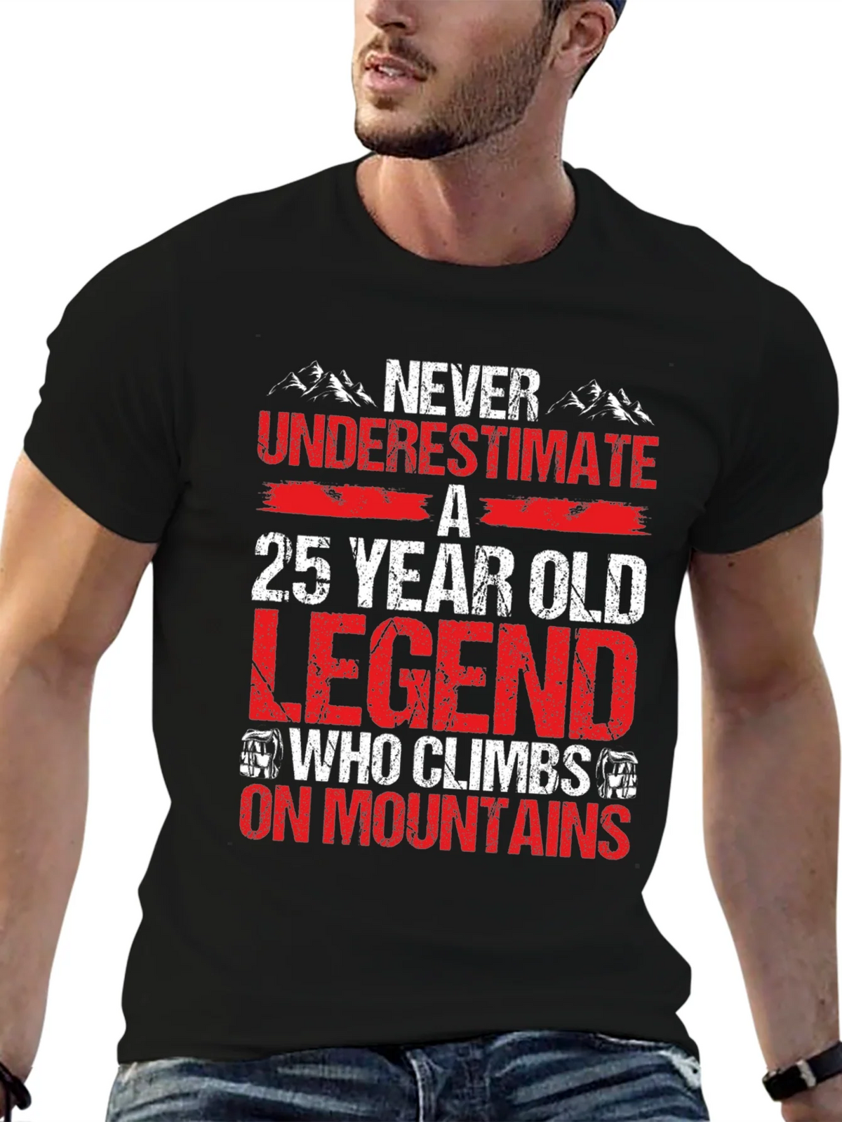 25 Year Old Legend Mountain Climber T-Shirt product image 6