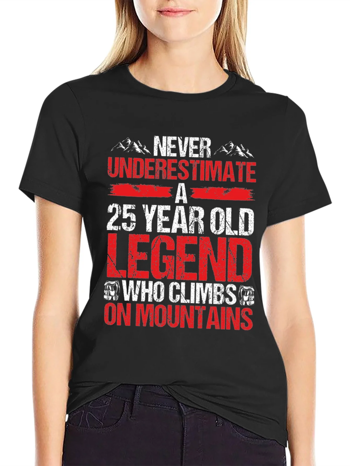 25 Year Old Legend Mountain Climber T-Shirt product image 2