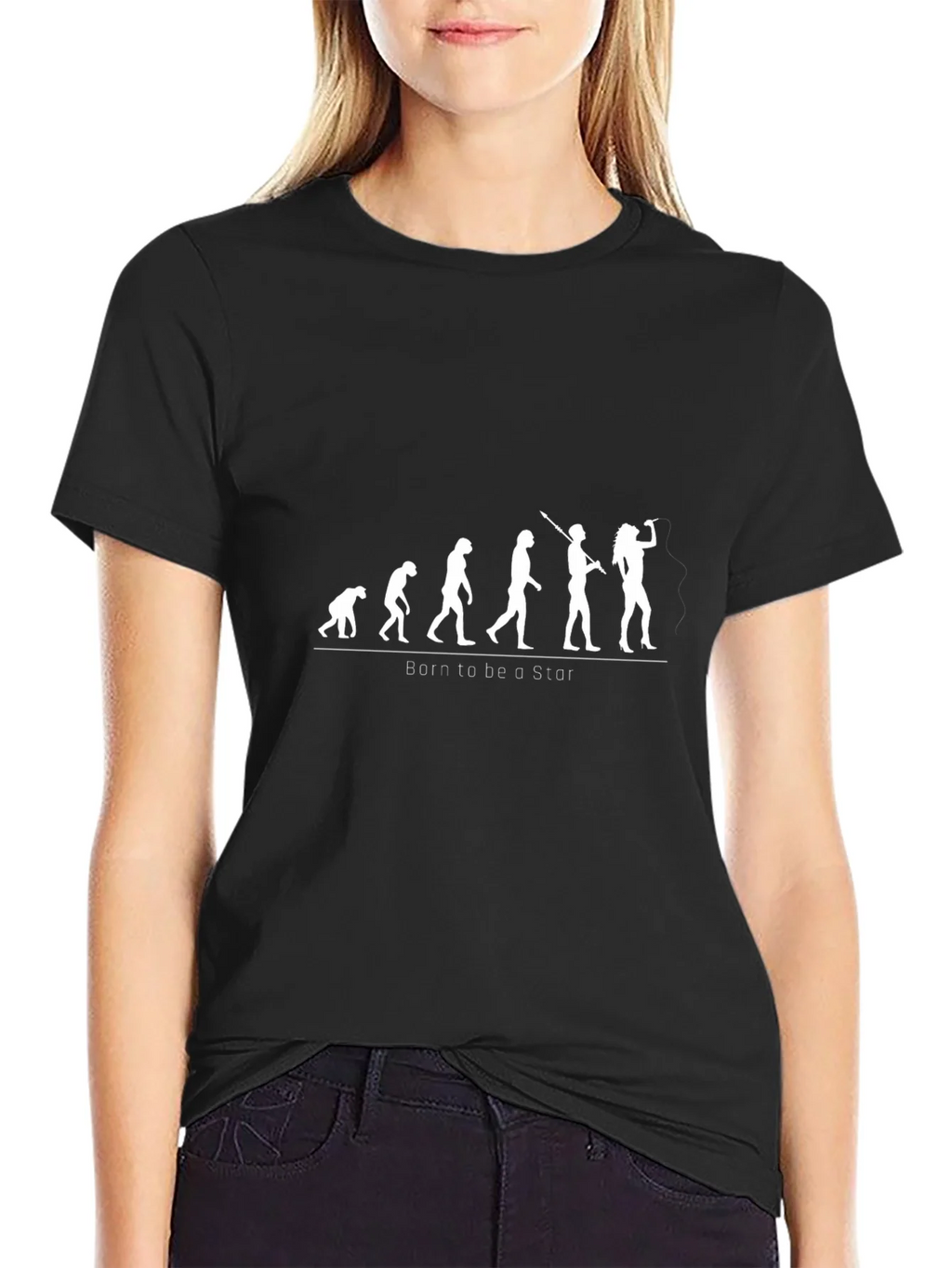Evolution of a Star Black T-Shirt product image 2