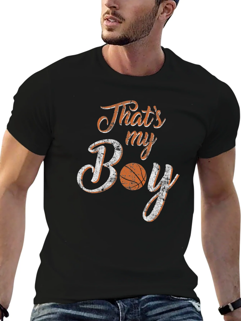 Thats My Boy Basketball Graphic Tee product image 6