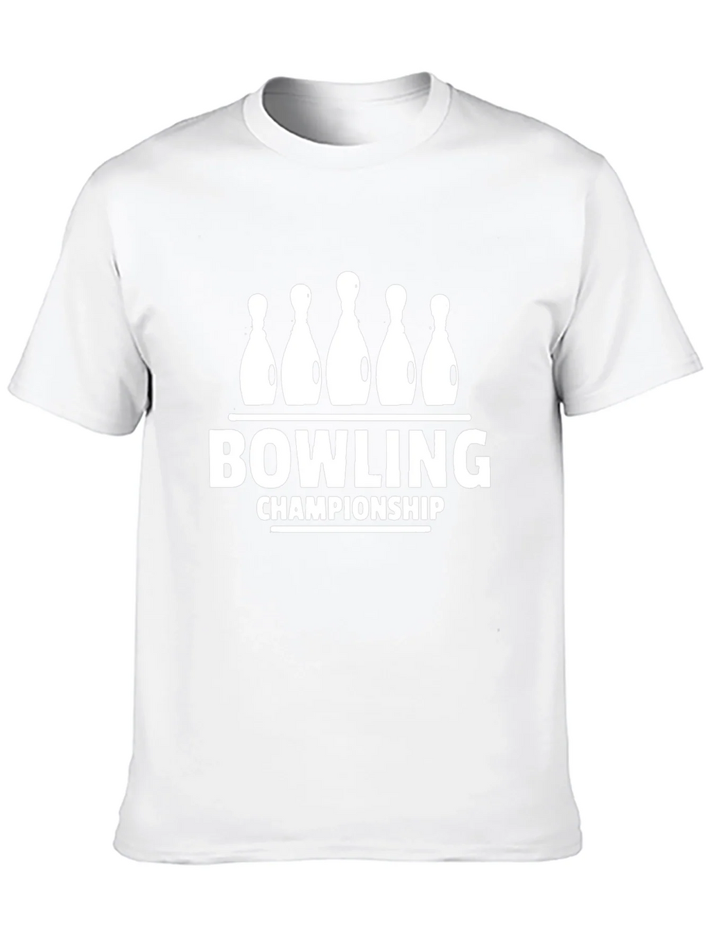 Bowling Championship Black Graphic Tee Shirt product image 9