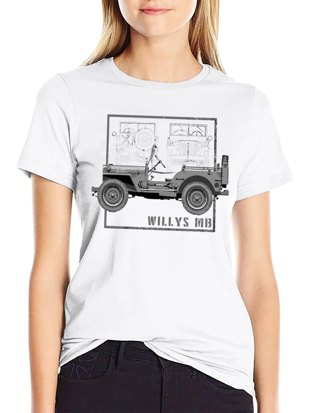 Willys MB Blueprint Graphic Tee product image 7