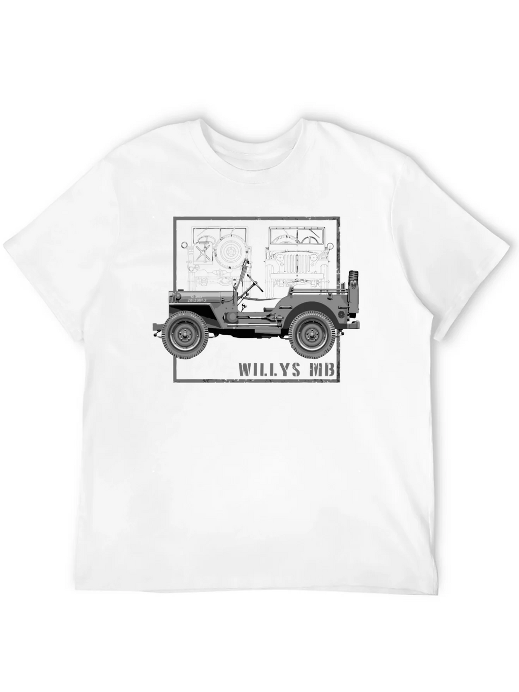 Willys MB Blueprint Graphic Tee product image 10