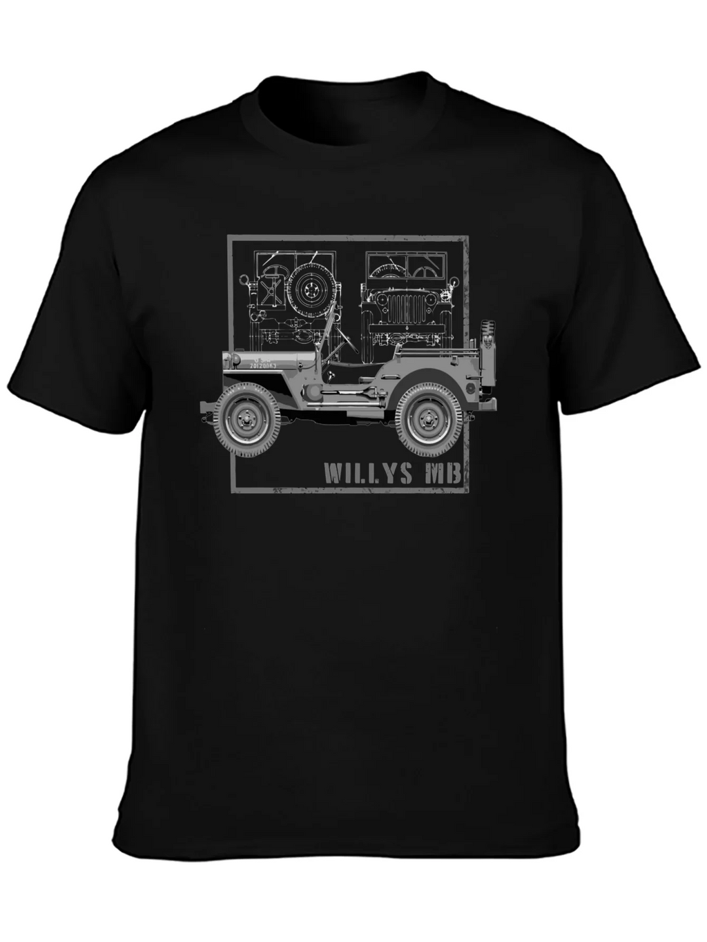 Willys MB Blueprint Graphic Tee product image 3