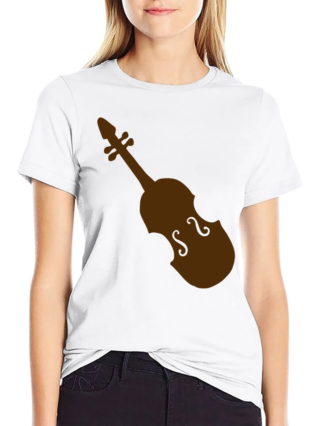 Violin Graphic Black T-Shirt product image 8