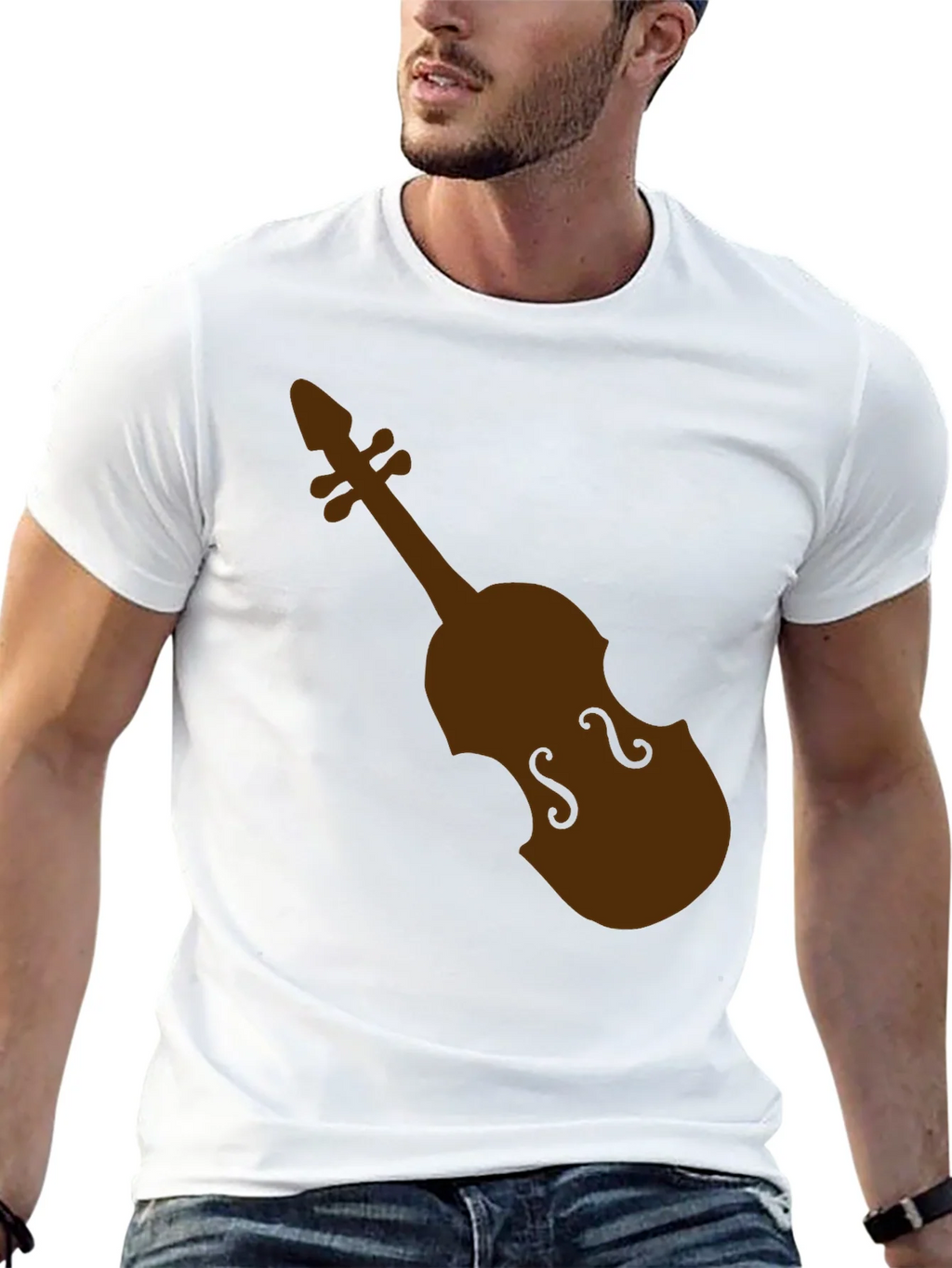 Violin Graphic Black T-Shirt product image 12