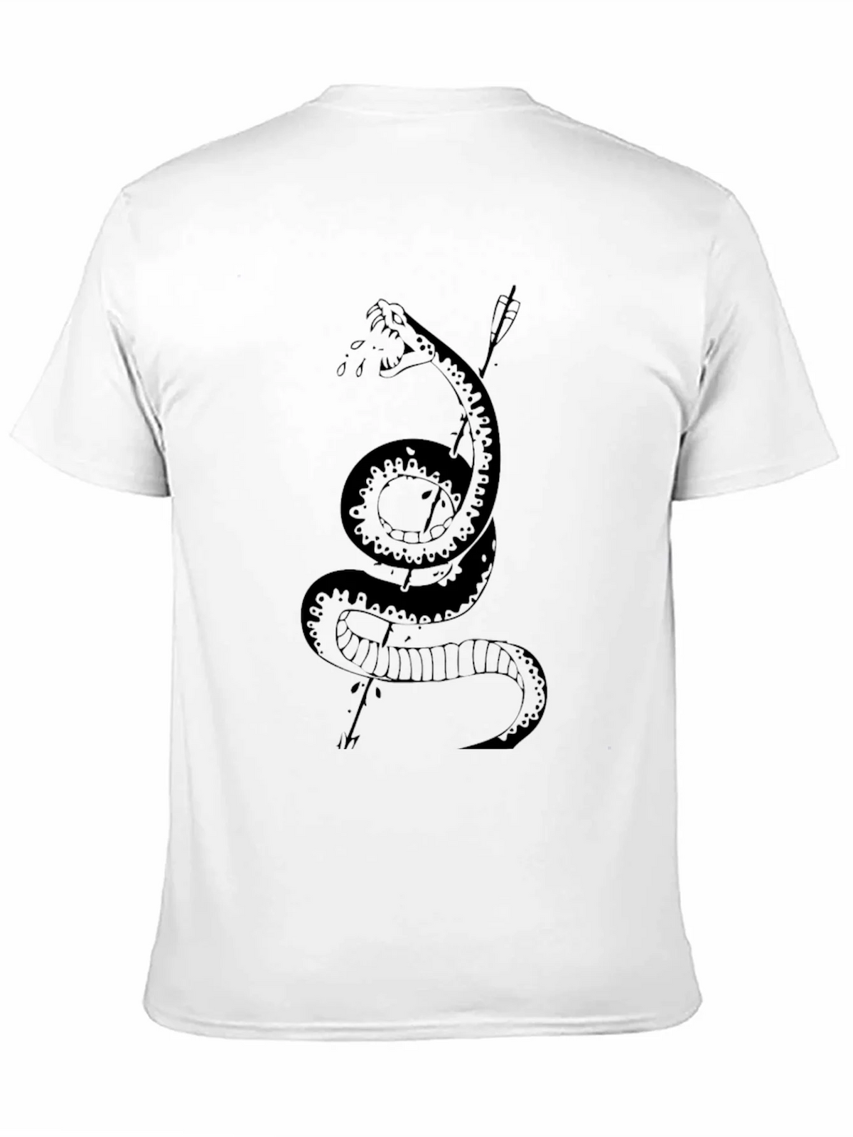 Mens Black Snake & Arrow Graphic Tee product image 9