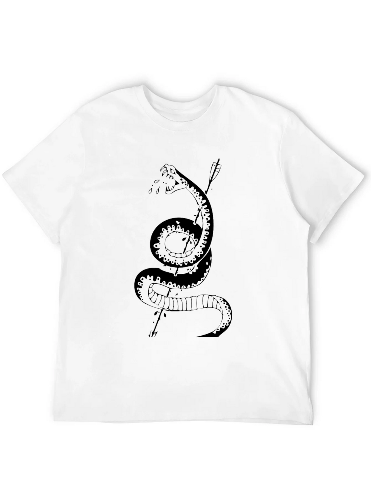 Mens Black Snake & Arrow Graphic Tee product image 10