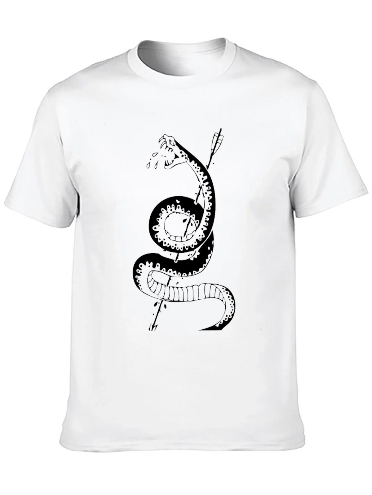 Mens Black Snake & Arrow Graphic Tee product image 8