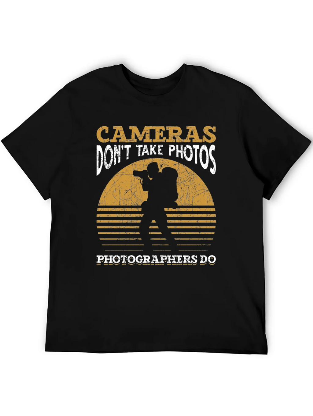 Photographer T-Shirt: Cameras Dont Take Photos Graphic Tee product image 2