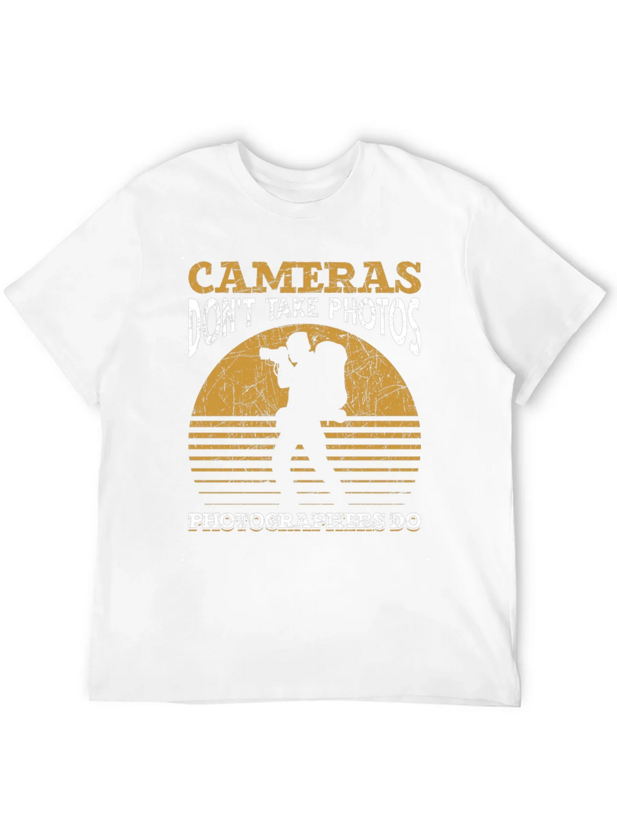 Photographer T-Shirt: Cameras Dont Take Photos Graphic Tee product image 4