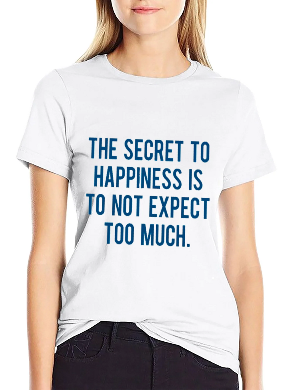 Secret to Happiness Graphic Print Tee - Black product image 6