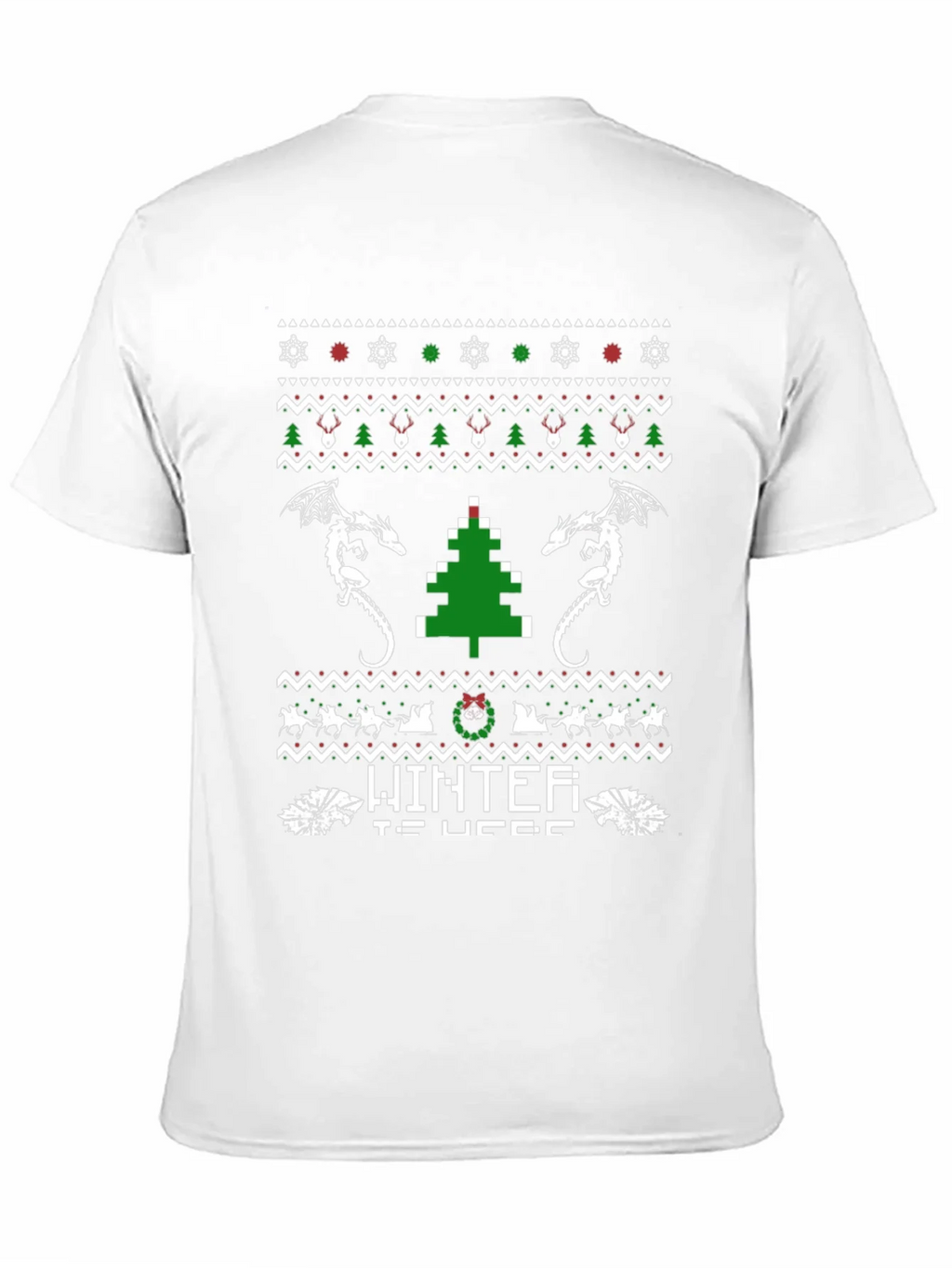Winter Is Here Christmas Dragon T-Shirt product image 10