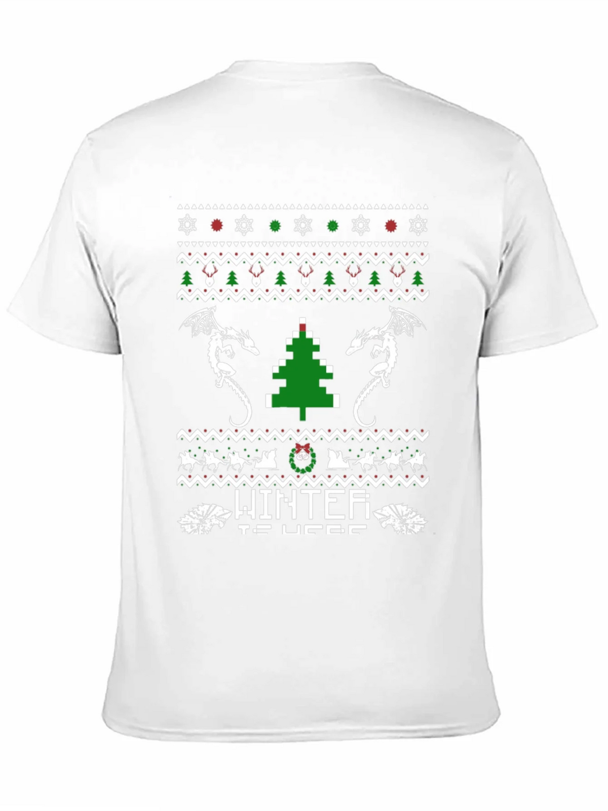 Winter Is Here Christmas Dragon T-Shirt product image 10