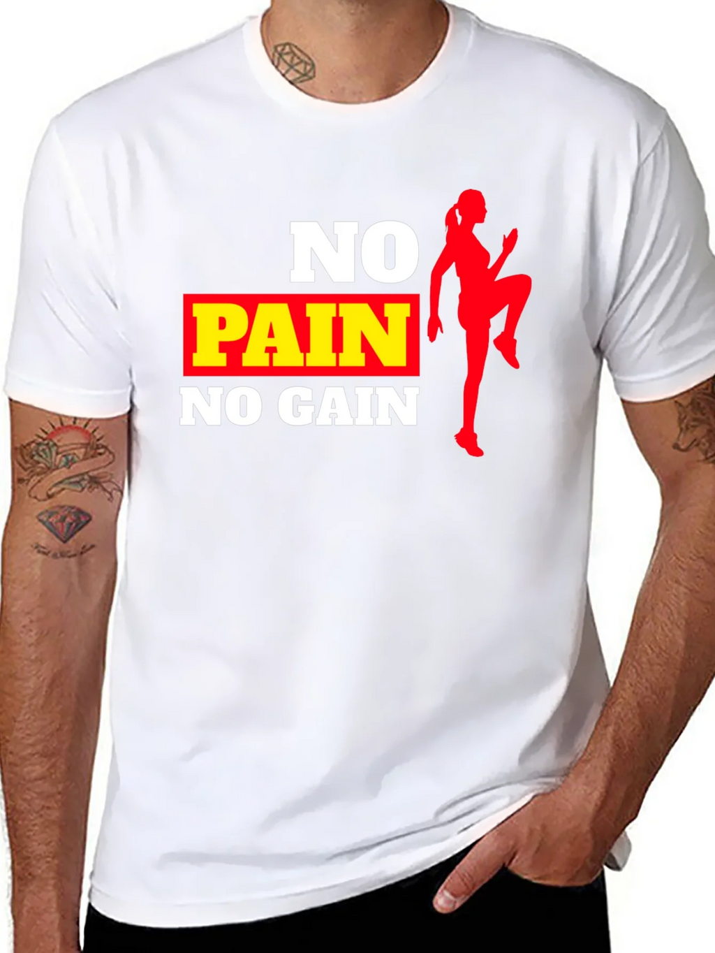 No Pain No Gain Workout T-Shirt product image 5