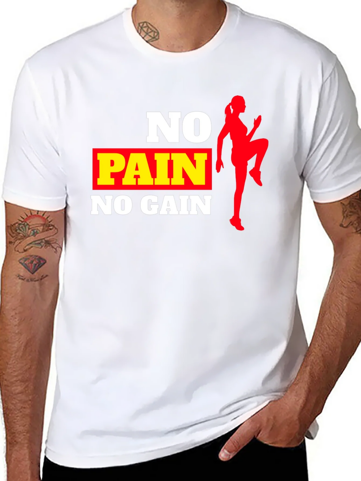 No Pain No Gain Workout T-Shirt product image 5