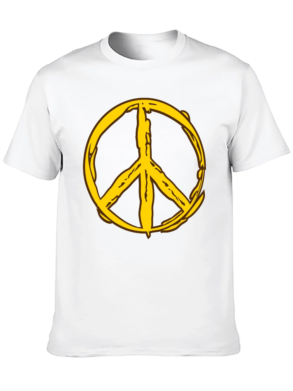 Peace Symbol Graphic Tee - Black Cotton Comfort product image 9