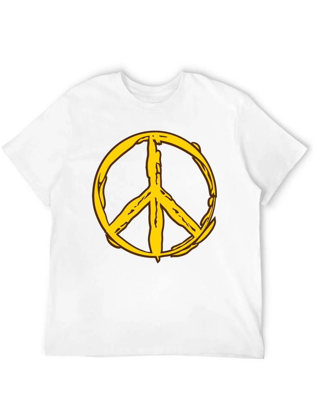 Peace Symbol Graphic Tee - Black Cotton Comfort product image 11