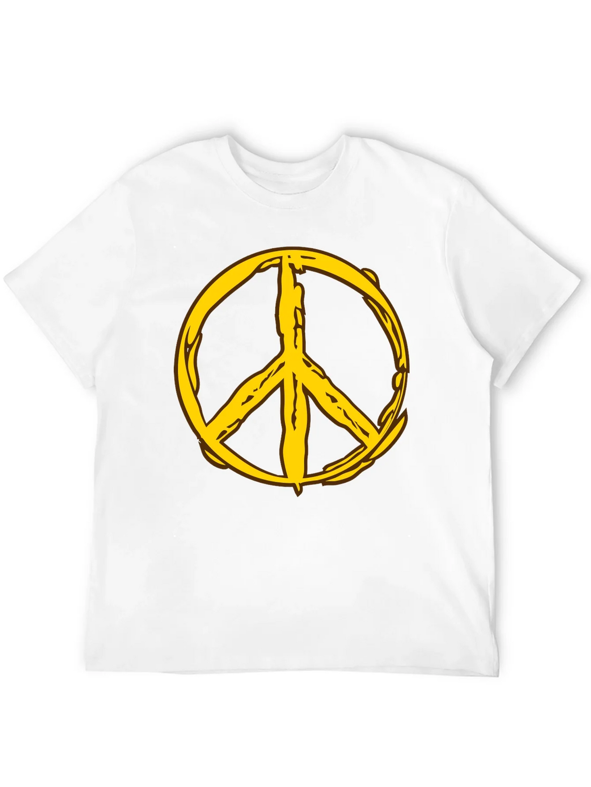 Peace Symbol Graphic Tee - Black Cotton Comfort product image 11