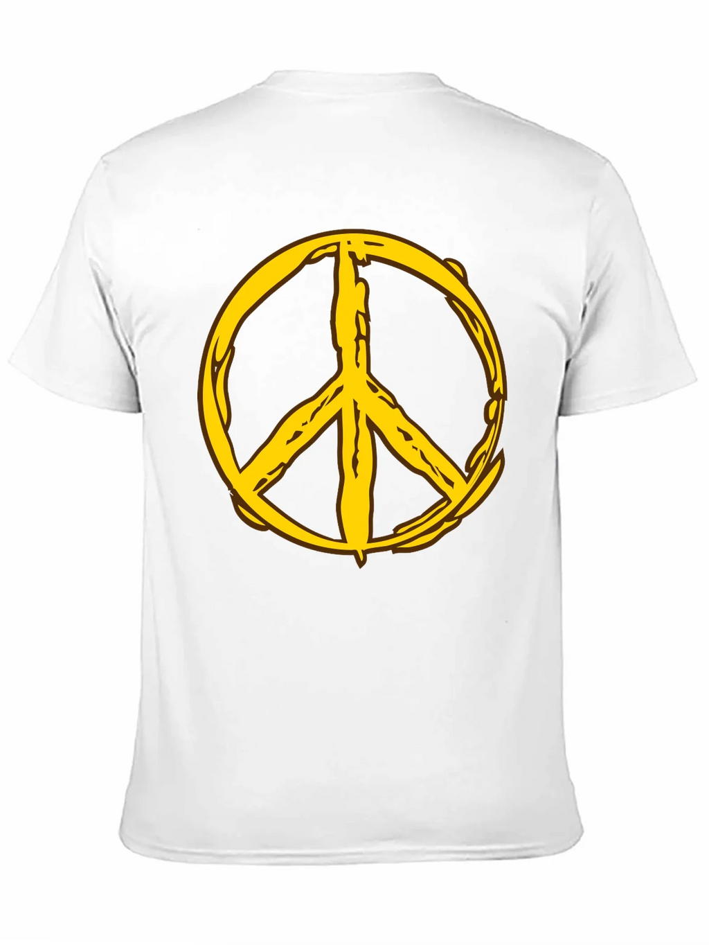 Peace Symbol Graphic Tee - Black Cotton Comfort product image 10