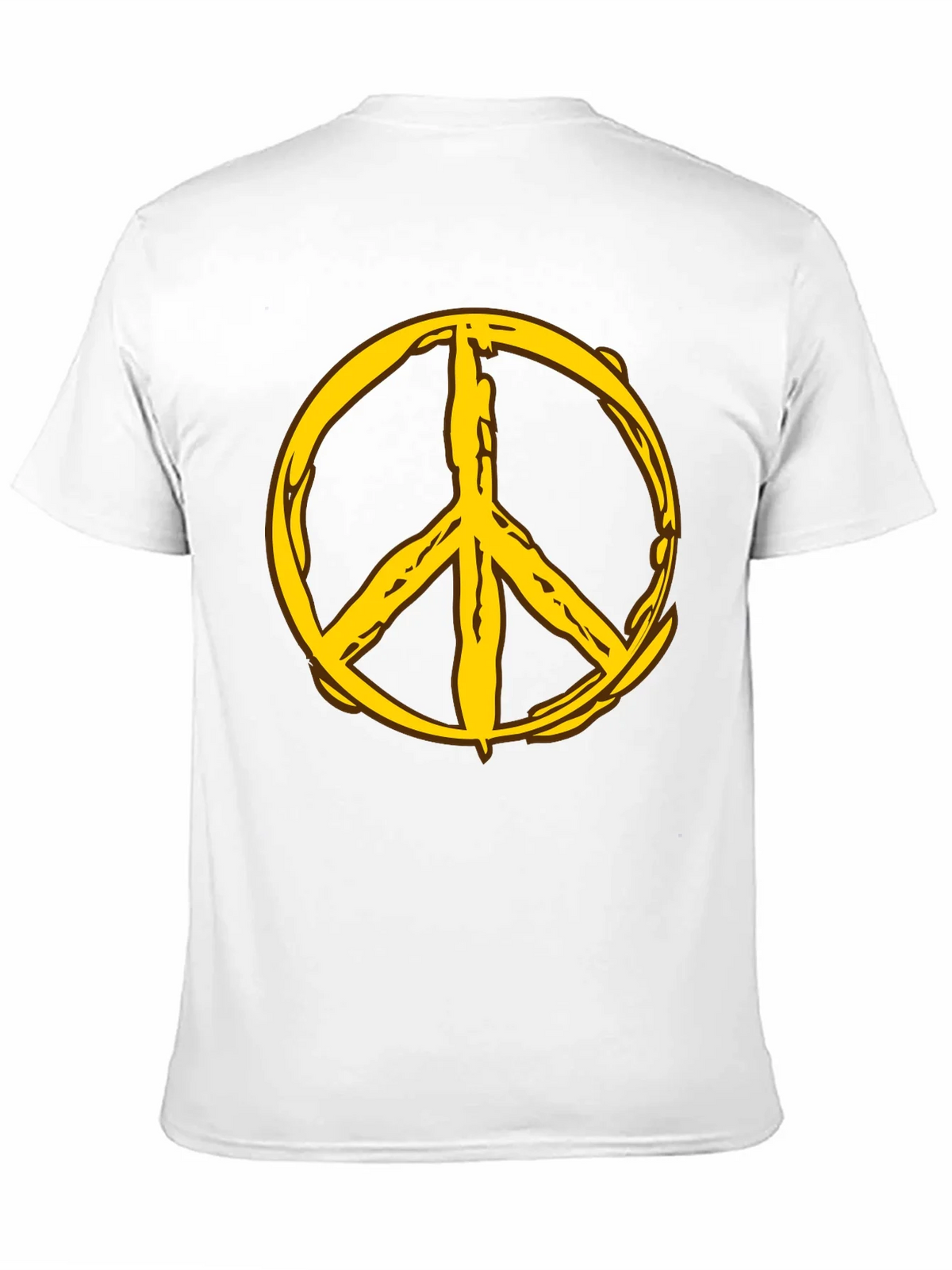 Peace Symbol Graphic Tee - Black Cotton Comfort product image 10