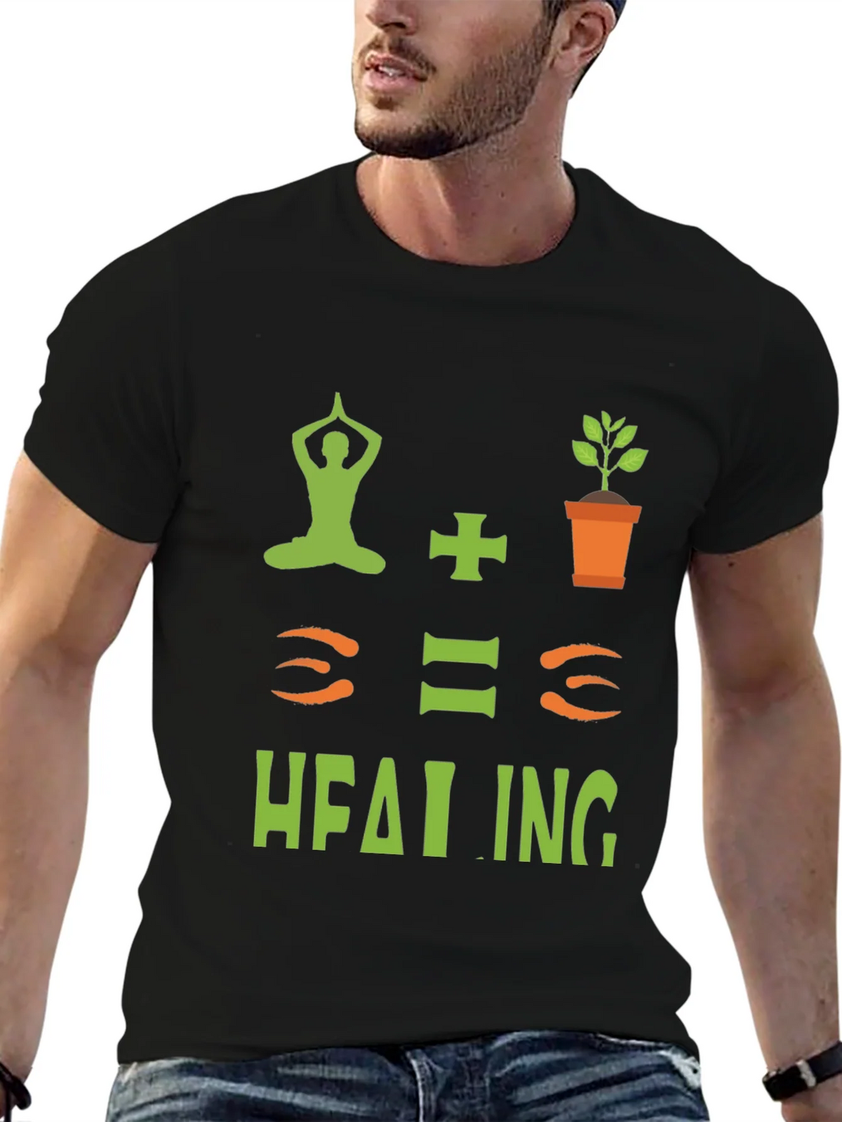 Yoga + Plants = Healing T-Shirt product image 5