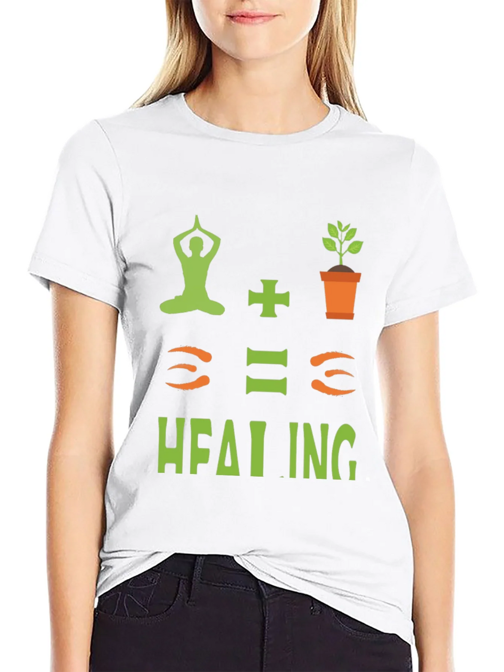 Yoga + Plants = Healing T-Shirt product image 7