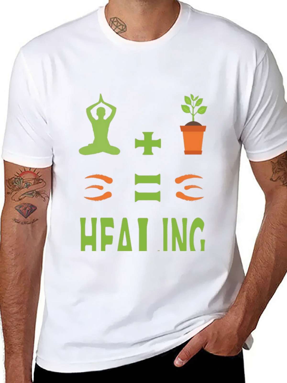 Yoga + Plants = Healing T-Shirt product image 6