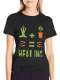 Yoga + Plants = Healing T-Shirt product image 1