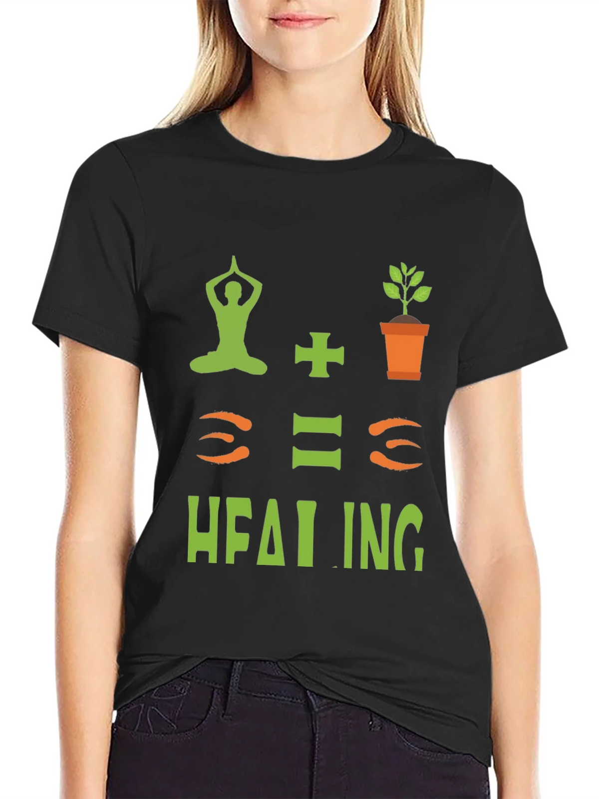 Yoga + Plants = Healing T-Shirt product image 1